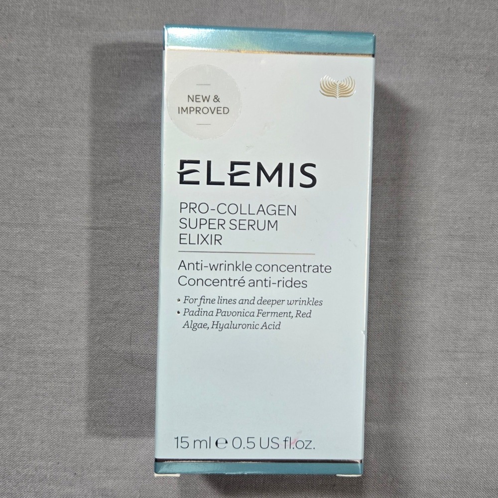 New Elemis Pro-Collagen Super Serum Elixir Anti-Wrinkle Concentrate 15ml 0.5oz